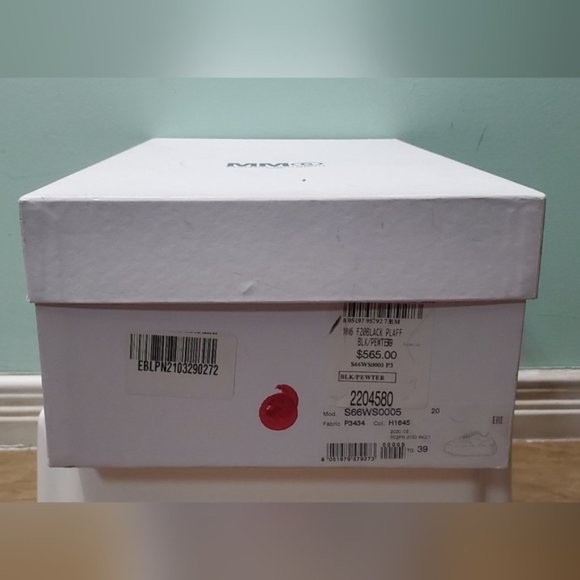 NIB MM6 MAISON MARGIELA Black Pewter Shell-Trimmed Suede Platform Sneakers sz 39 - Picture 10 of 10